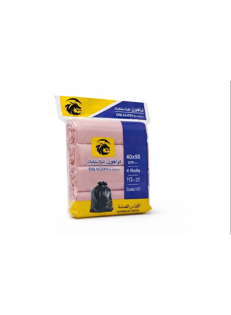 DRAGONS Dragon Garbage Bags – 10 Gallon (40 × 50 cm), Pink, Pack of 4 (112 + 2 Free Bags) - Image 2